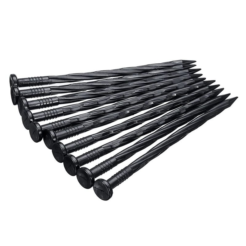 COBARYEN Plastic Landscape Anchoring Spikes 150 Pcs 8 Inch Nylon Spiral Landscape Spikes for Yard  Garden Lawn  Weed Barriers  Artificial Turf  Tent - Image 5